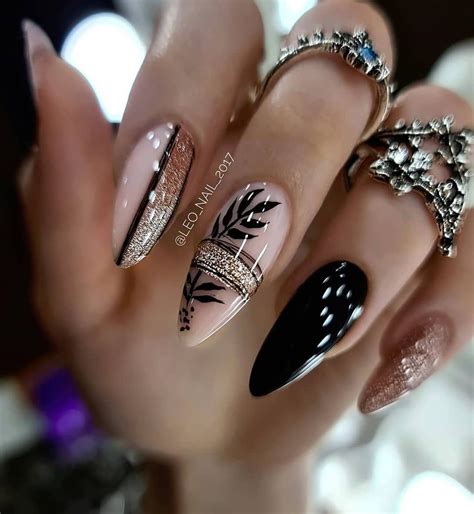 sharp nails black|elegant black nail designs.